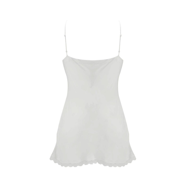 Pure Silk Camisole Dressing Grown In White, Juliemay Lingerie