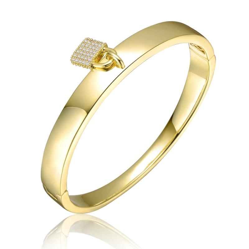 CZ padlock bracelet CZ padlock bracelet
