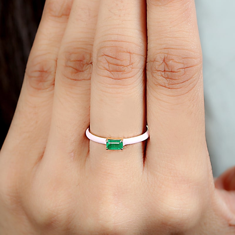 Emerald baguette band shop