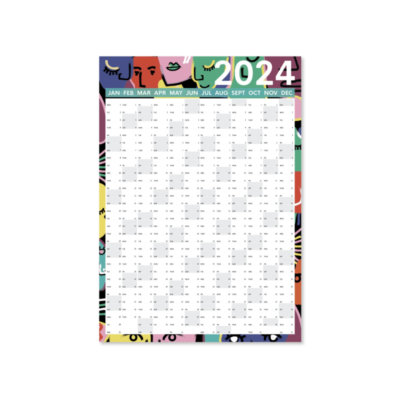 2024 Wall Planner | A3 Size