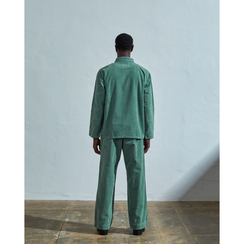 Thumbnail of Buttoned Cord Overshirt - Eucalyptus image