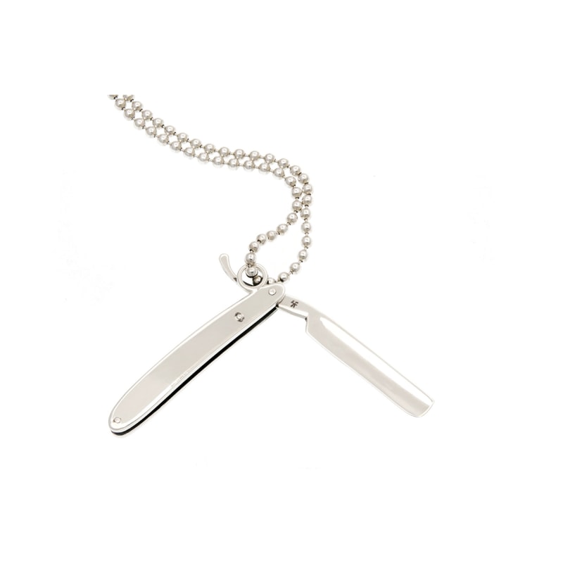 Thumbnail of Cutthroat Razor Necklace image