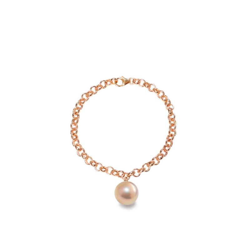 Thumbnail of Aelia Pearl Bracelet- Pinky Gold image