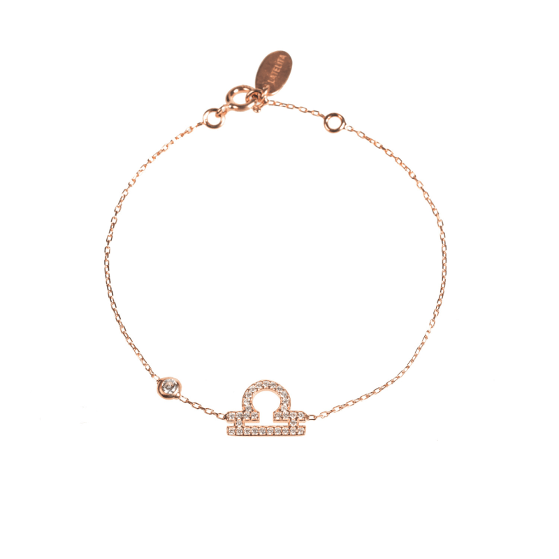 Thumbnail of Zodiac Horoscope Star Sign Bracelet Libra Rosegold image