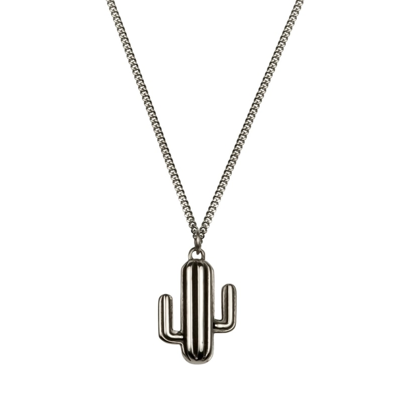 Cactus necklace silver on sale