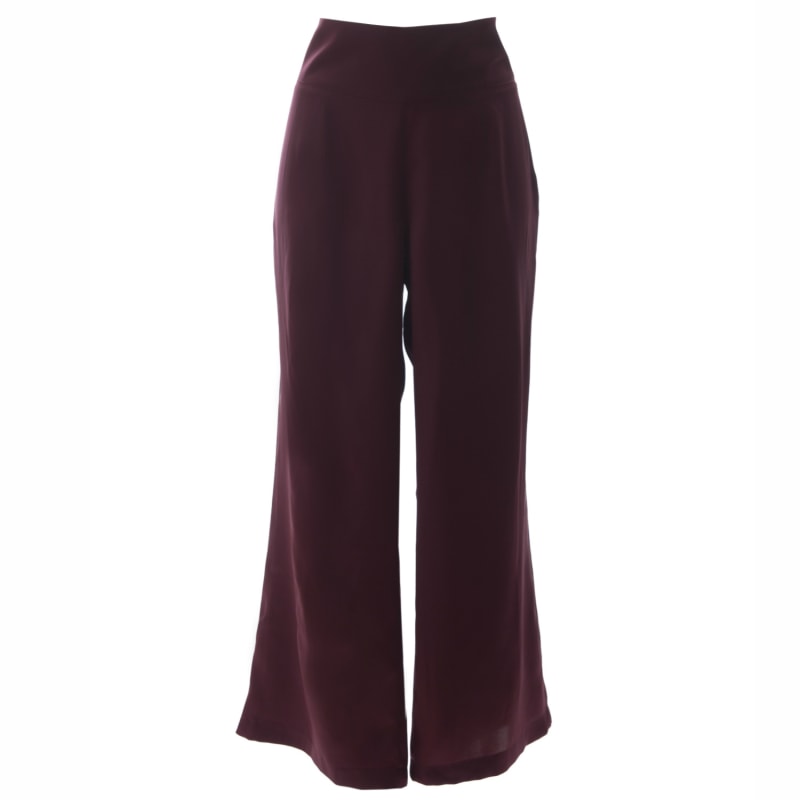 Thumbnail of "Stepping Songs" Burgundy Silk Trousers image