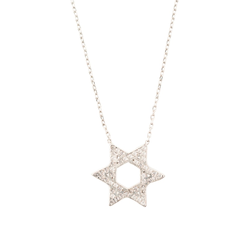 Thumbnail of Star Of David Necklace Silver image