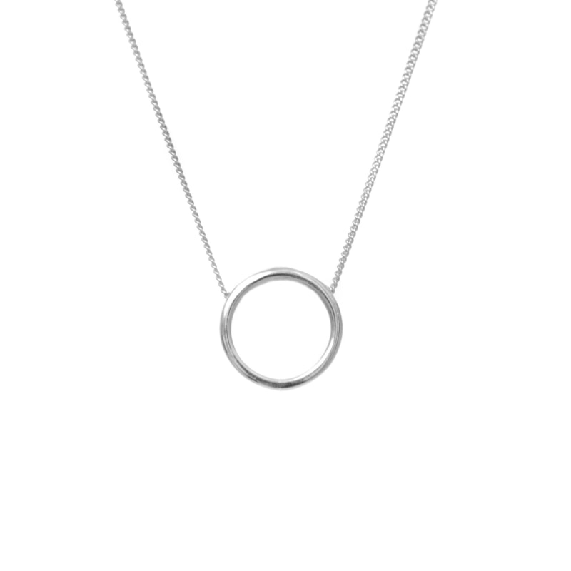 Thumbnail of Halo Necklace Silver image