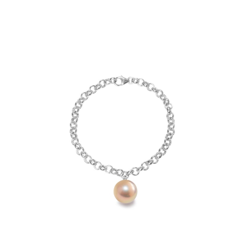 Thumbnail of Magna Silver Chain Bracelet XXL Pinky Gold Pearl image