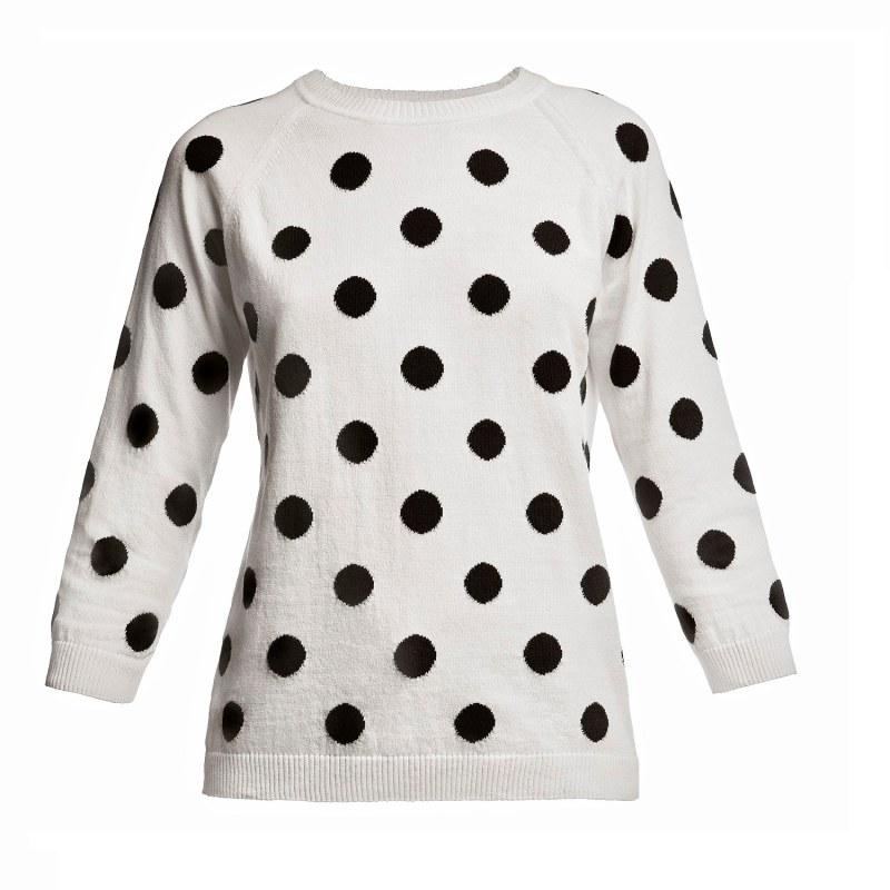Black polka dot jumper new arrivals