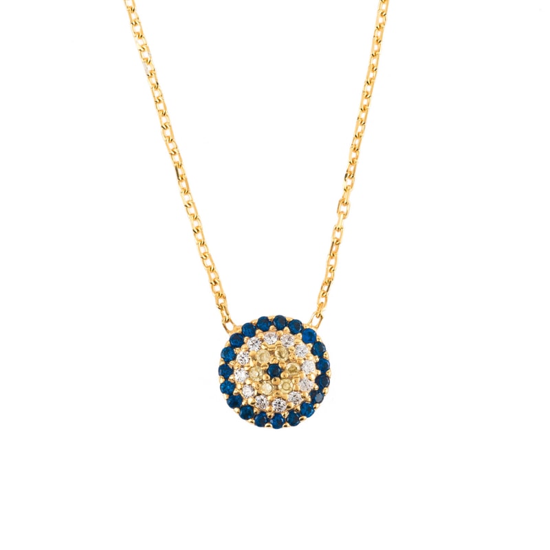 Thumbnail of Evil Eye Necklace Gold image