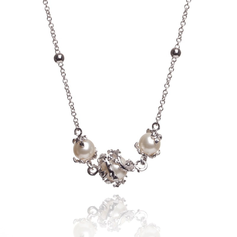 Thumbnail of Ivory 3 Pearl Necklace image