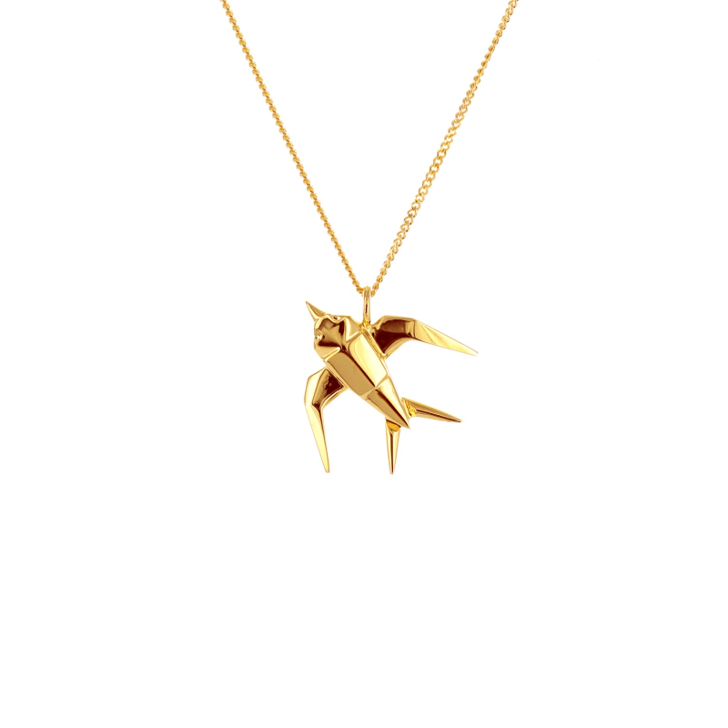 Thumbnail of Mini Swallow Necklace Gold image