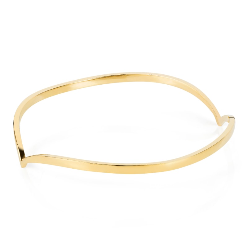 Thumbnail of Heart Bangle - Gold image