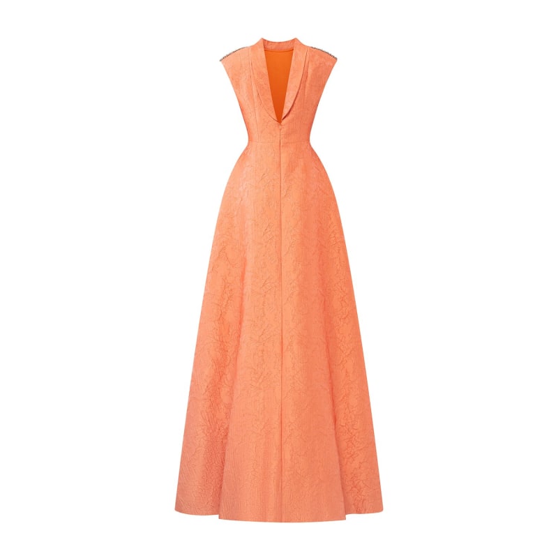 Mandarin A-Line Dress With De-Constructed Collar | I.H.F Atelier | Wolf ...