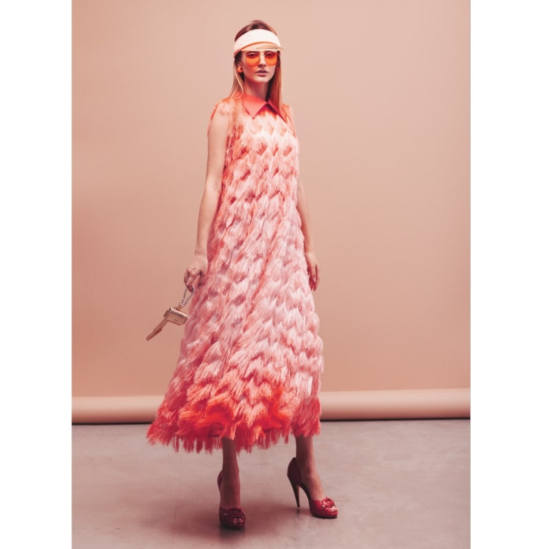 Coral ombre dress hotsell