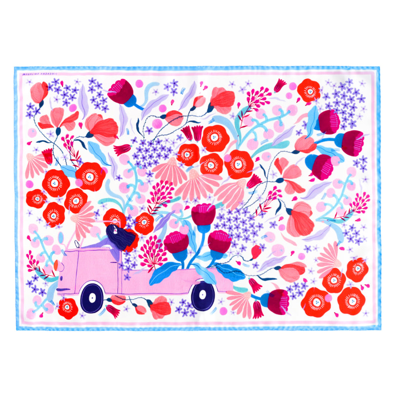 Thumbnail of A Special Delivery Small Silk Scarf image