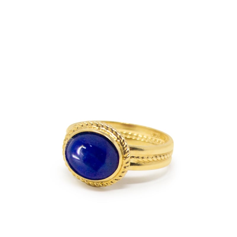 Thumbnail of Fascetta Gold-Plated Lapis Ring image