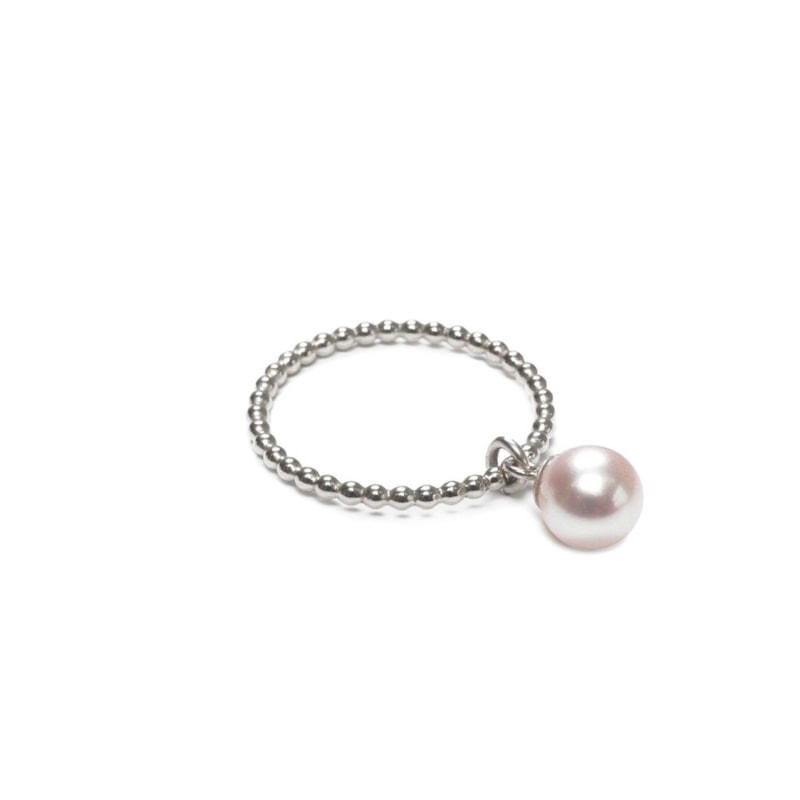 Thumbnail of Orb Ring White Pearl - Silver image