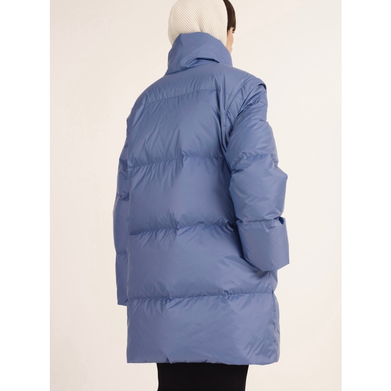 Women s Rhea Down Feather Puffer Coat Ice Blue CUKOVY Wolf