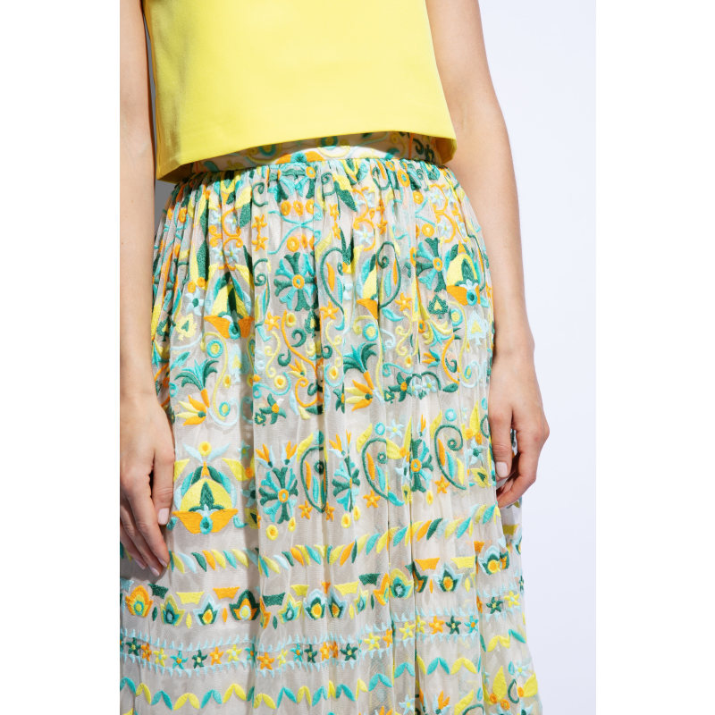 Thumbnail of Jasmine Embroidered Skirt image