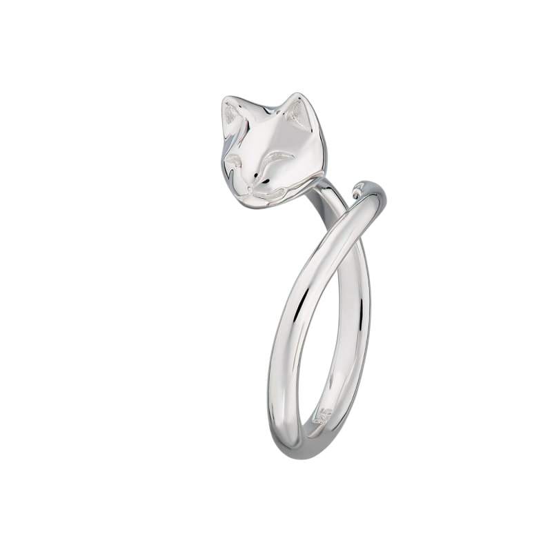 Thumbnail of Sterling Silver Adjustable Cat Ring image