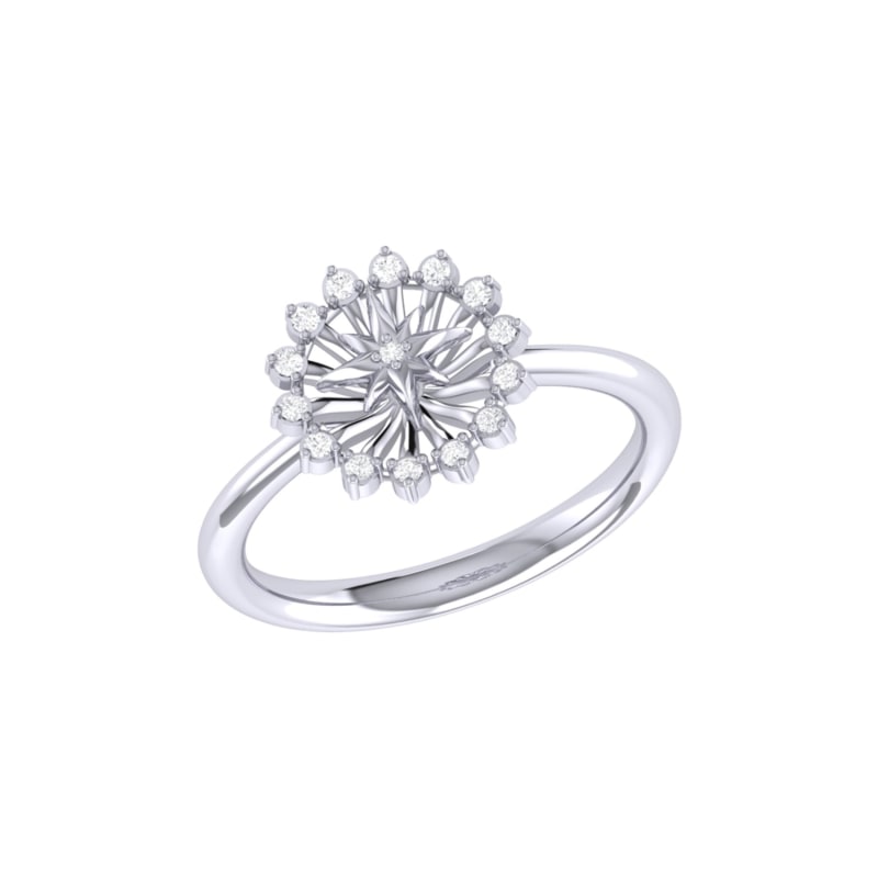 Thumbnail of Starburst Ring In Sterling Silver image