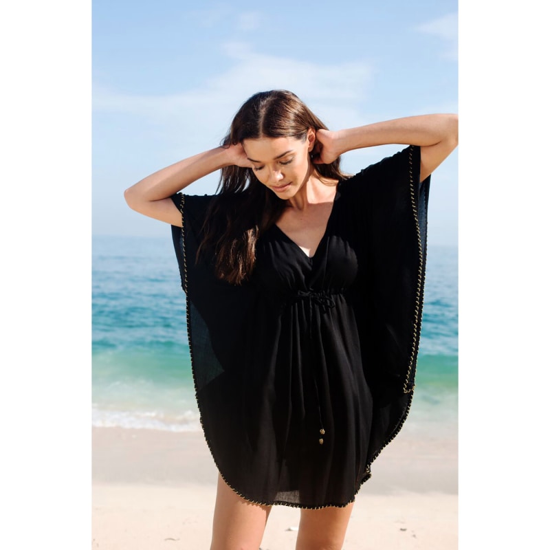 Thumbnail of The Athena Black Kaftan image