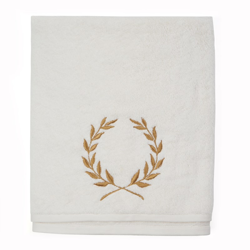 Thumbnail of Golden Petals Embroidered Bath Towel image