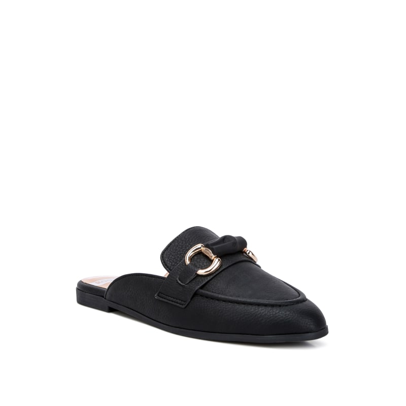 Thumbnail of Abner Horsebit Embellished Slip On Mules In Black image