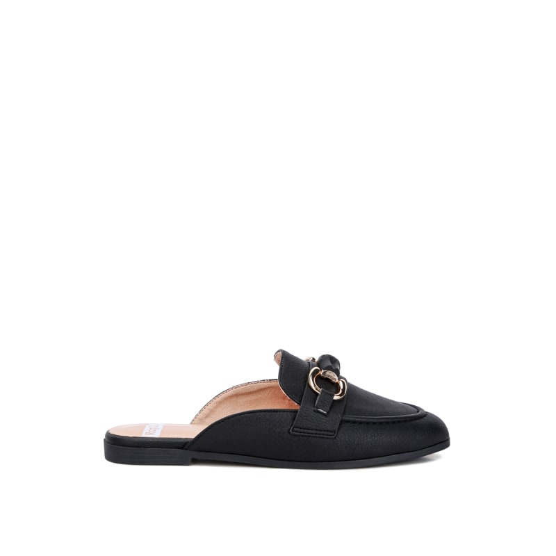 Thumbnail of Abner Horsebit Embellished Slip On Mules In Black image