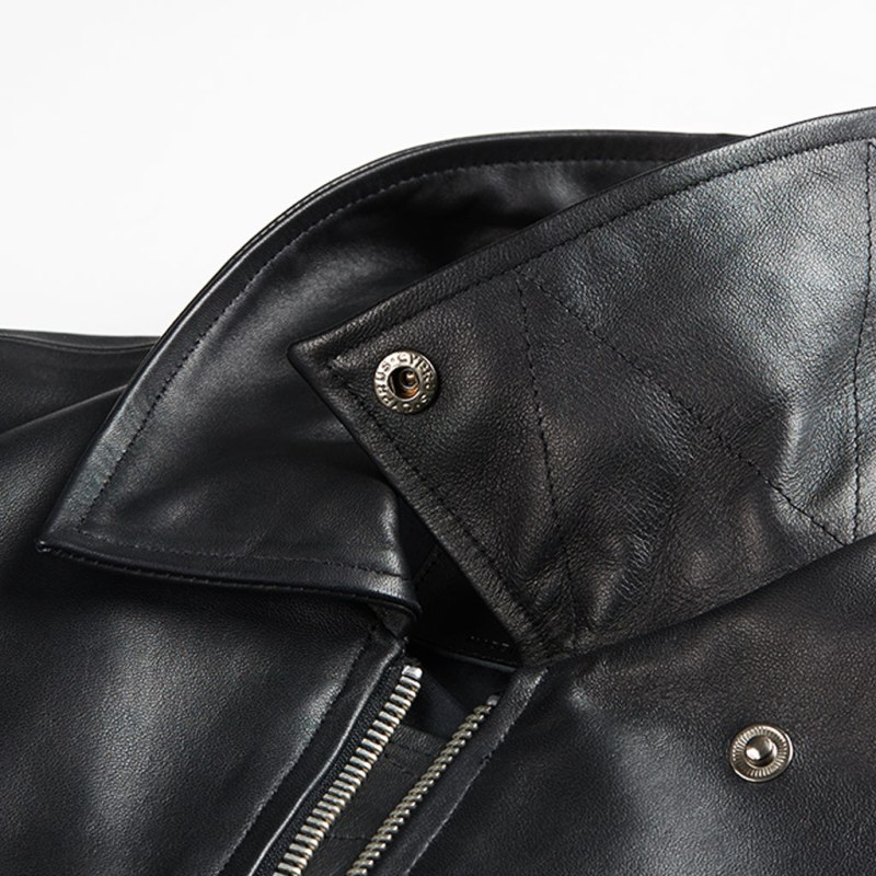 Thumbnail of Rainier Moto Leather Jacket - Black image