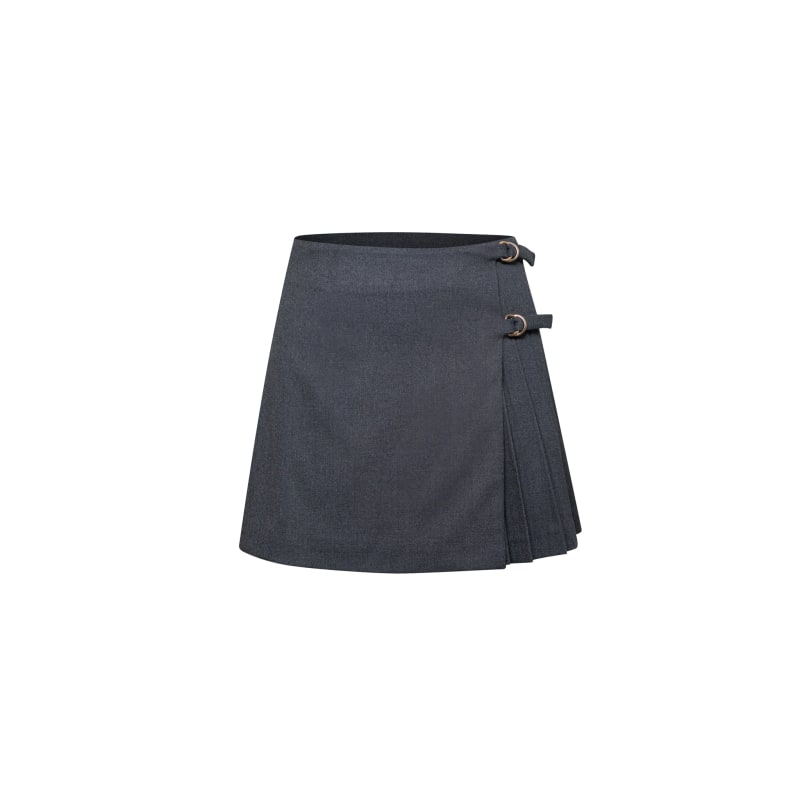 Thumbnail of Acme Grey Pleated Mini Skirt image