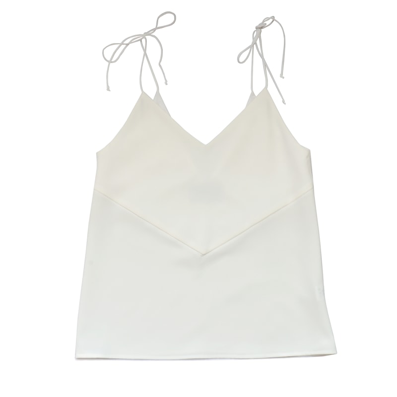 Thumbnail of Acne V-Cut Spaghetti Straps Camisole - White image