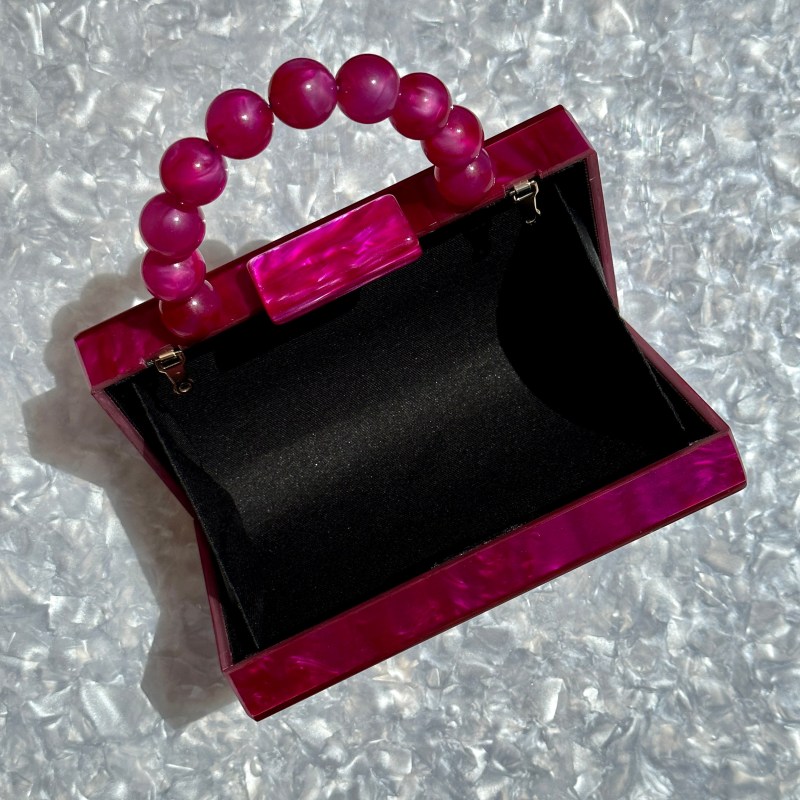 Plastic box purse top