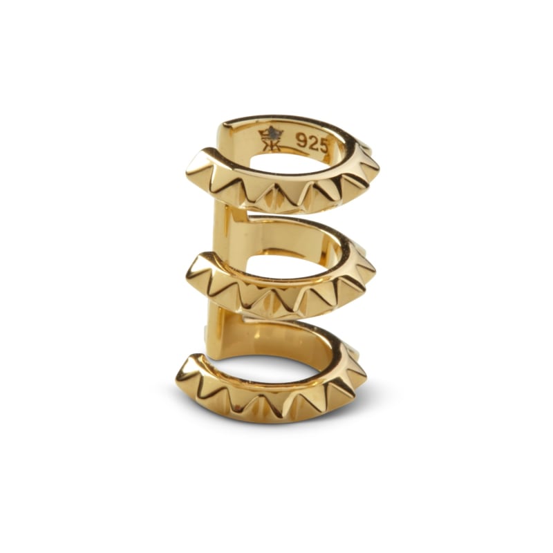 Thumbnail of Croc Triple Ear Cuff Yellow Gold image