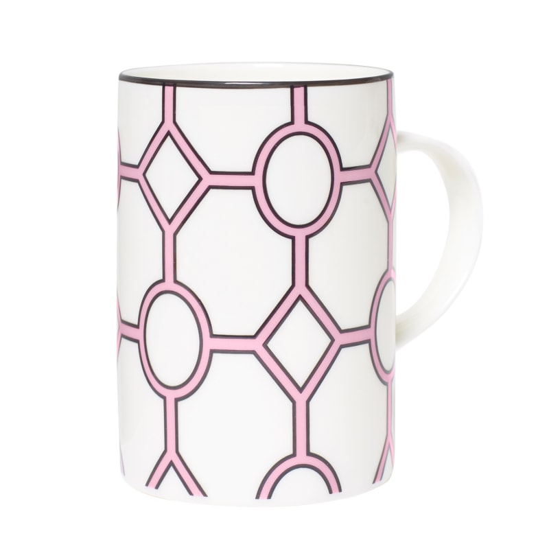 Thumbnail of Hoop Pink & White Mug image