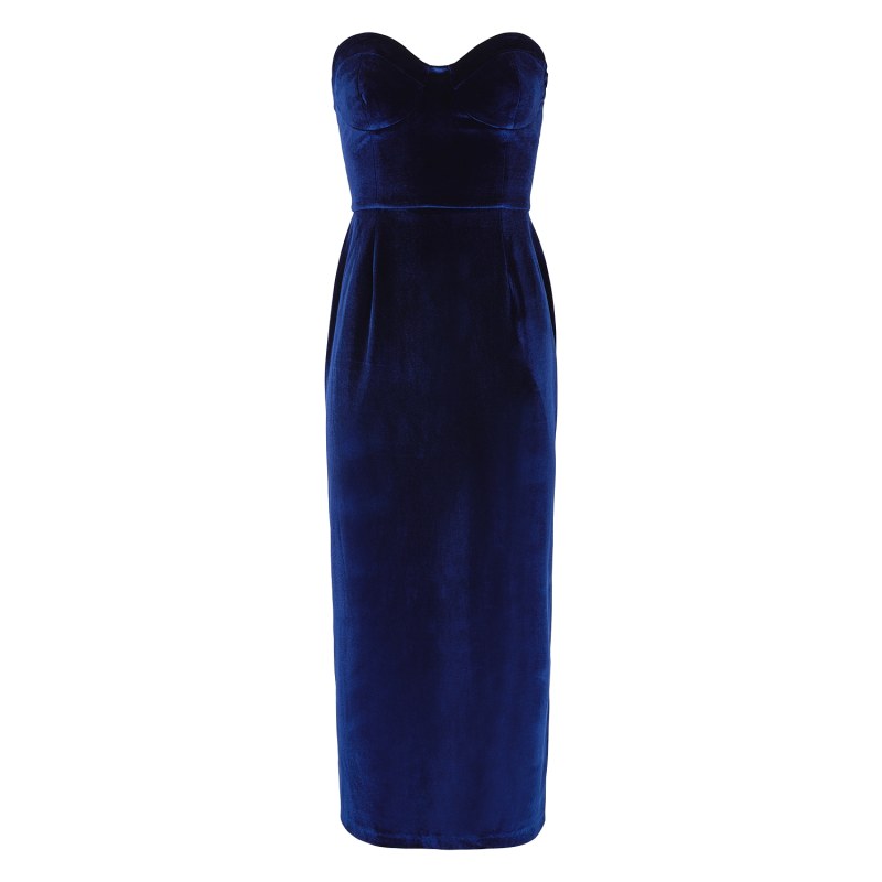 Thumbnail of Adele Velvet Strapless Dress image