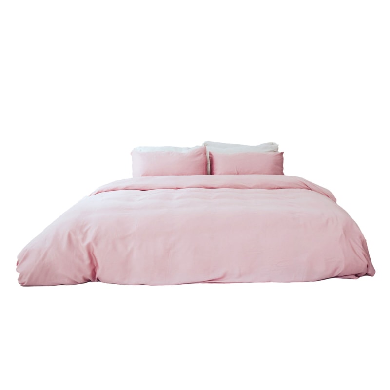 Thumbnail of Australian Queen Bamboo Sheet Set With Pillow Slips - UK King In Pink image