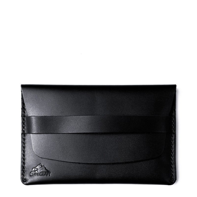 Leather Travel Wallet - Zeugma - Black, Roarcraft