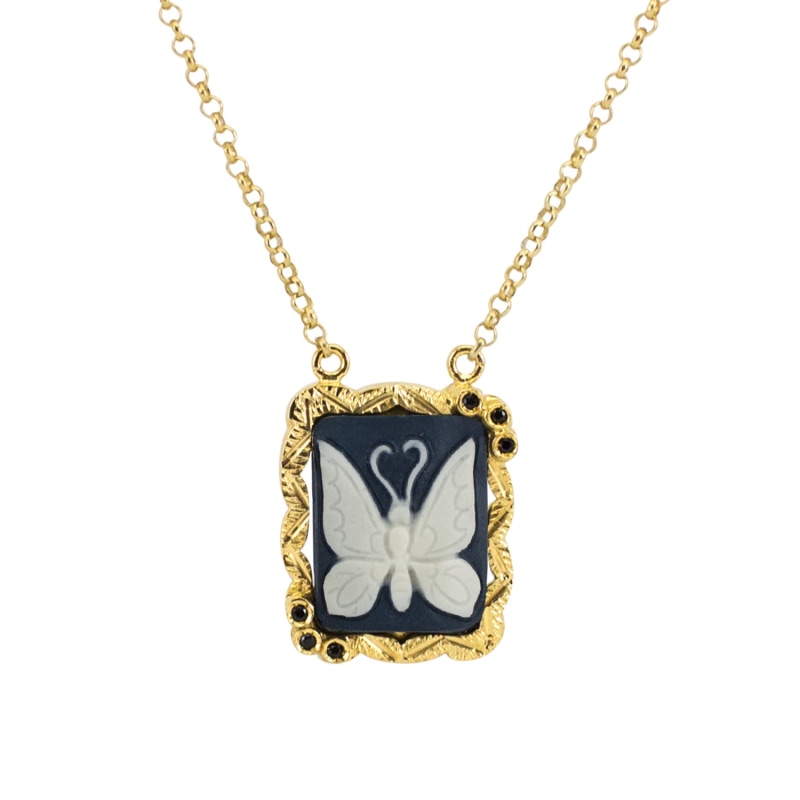 Thumbnail of Butterfly Cameo Necklace image