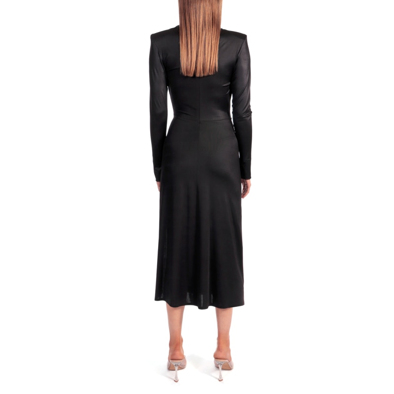 Thumbnail of Adriana Power Black Midi Dress image