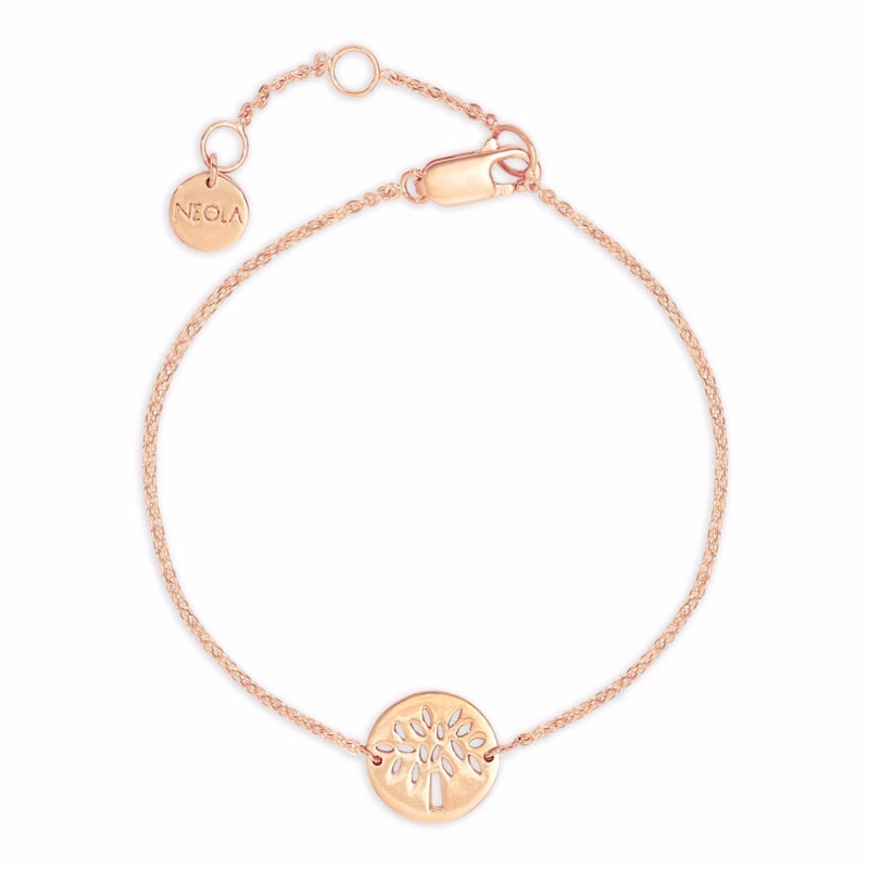 Thumbnail of Large Rose Gold Tree Friendship Bracelet image