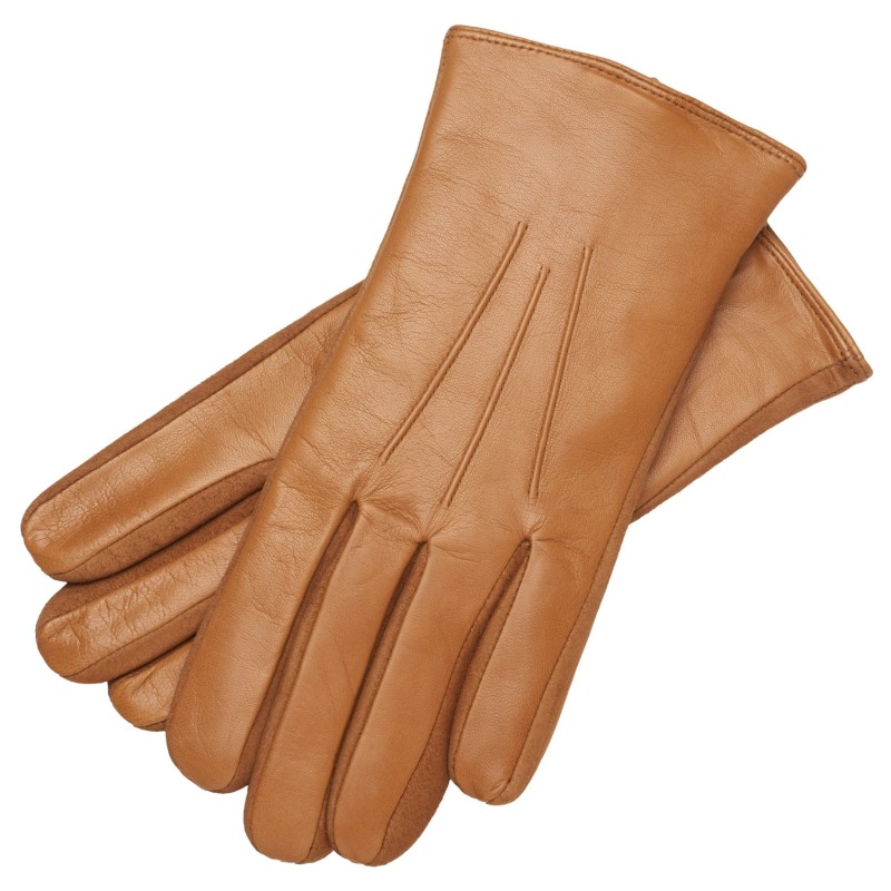 Thumbnail of Sassari - Men's Lambnappa Skin Gloves  In Camel image