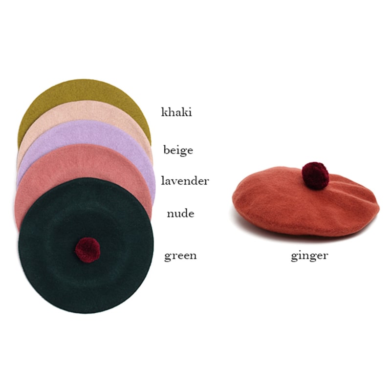 Thumbnail of Wool Beret In 6 Colors image