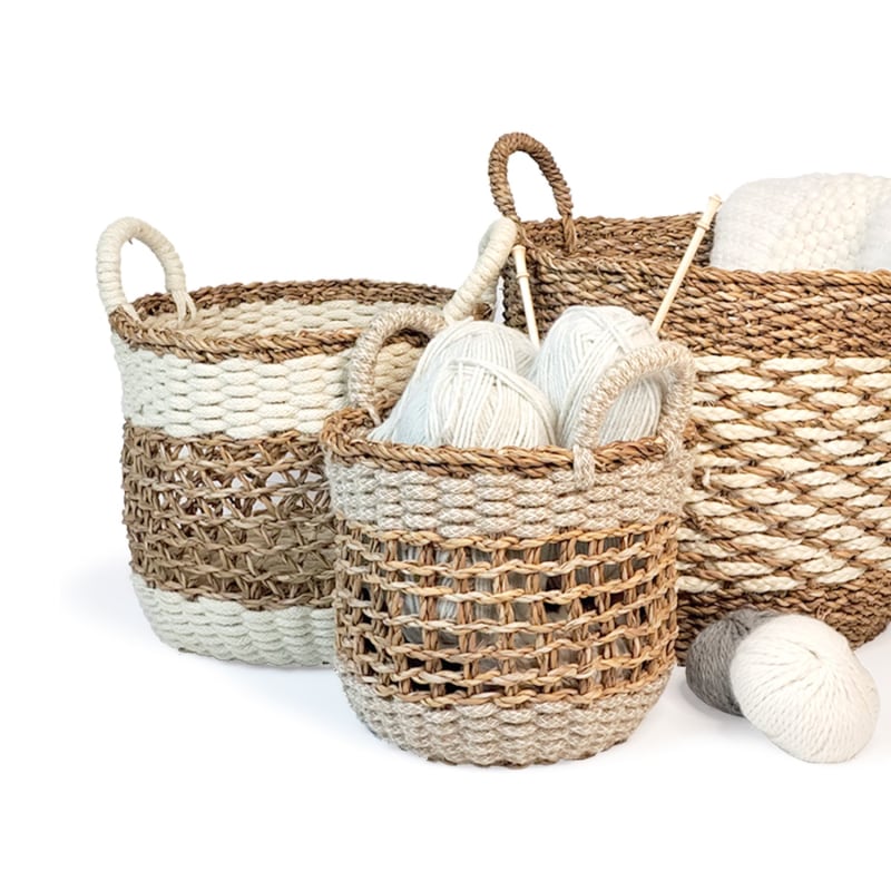 Thumbnail of Ula Mesh Basket In Natural - Neutrals image