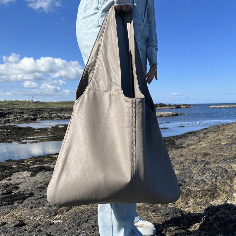 Thumbnail of Agnes Tote In Porcini Taupe image