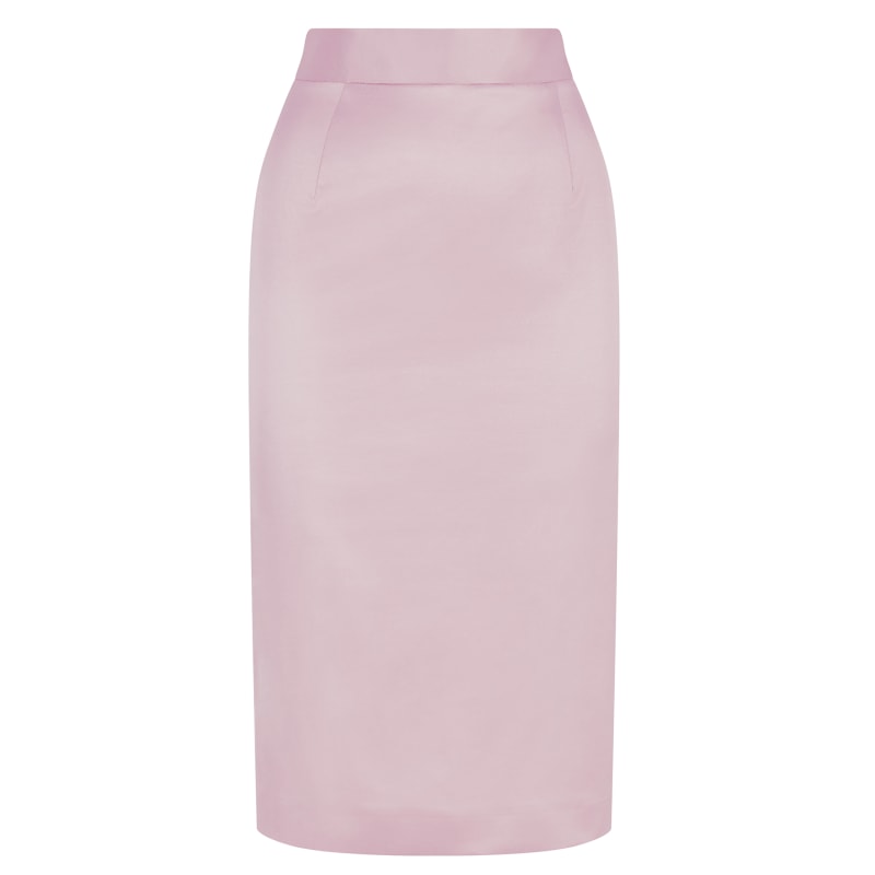 Thumbnail of Cotton-Blend Sateen Pencil Skirt - Light Pink image