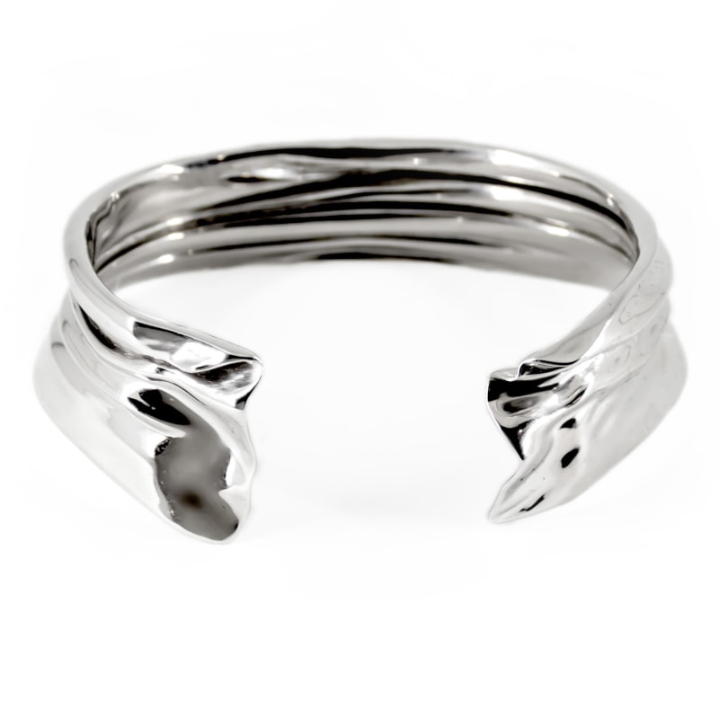 Thumbnail of Entrelacé Cuff Bracelet In Rhodium image