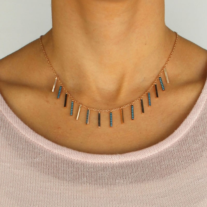 Thumbnail of Vertical Multi-Bar Necklace image